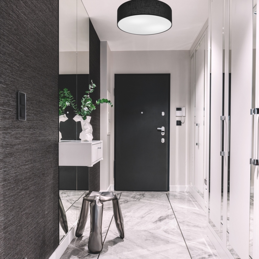 Ceiling light SIRJA 2xE27/60W/230V d. 45 cm black