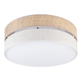 Ceiling light SIRJA BOHO 2xE27/15W/230V Ø 45 cm beige/cream