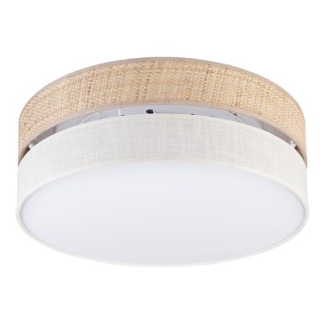 Ceiling light SIRJA BOHO 2xE27/15W/230V Ø 45 cm beige/cream