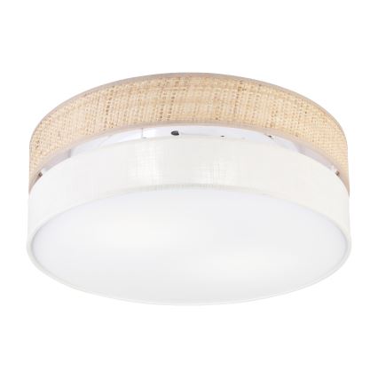 Ceiling light SIRJA BOHO 2xE27/15W/230V Ø 45 cm beige/cream