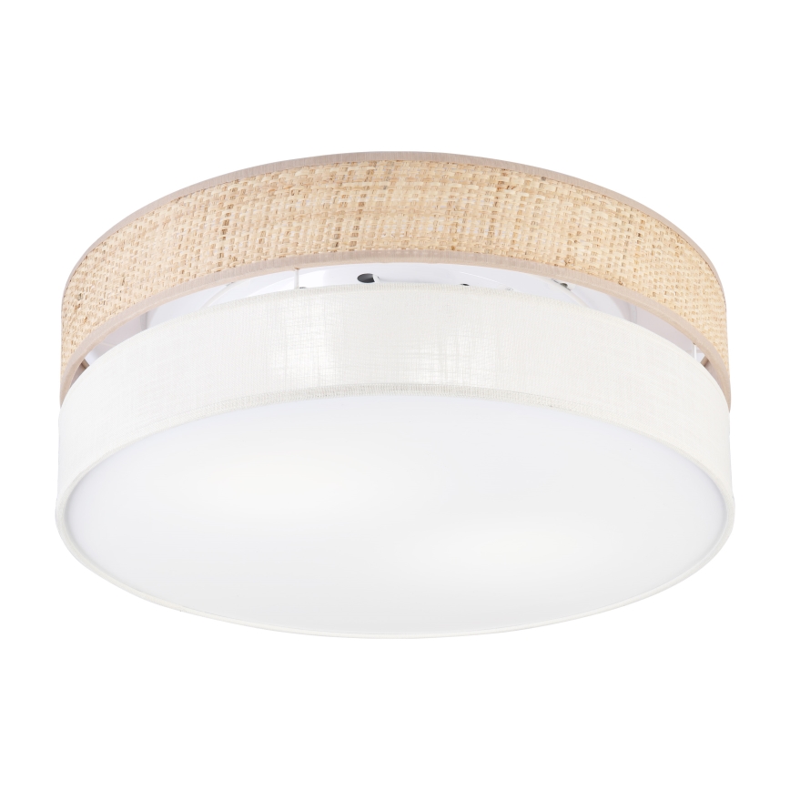 Ceiling light SIRJA BOHO 2xE27/15W/230V Ø 45 cm beige/cream