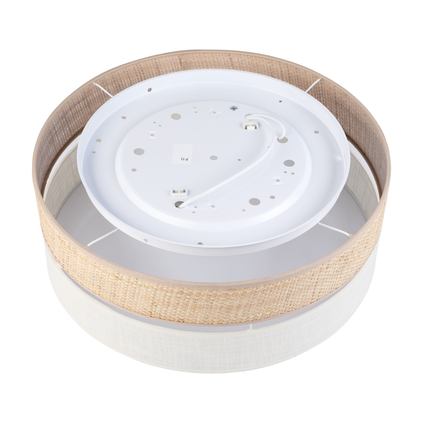 Ceiling light SIRJA BOHO 2xE27/15W/230V Ø 45 cm beige/cream