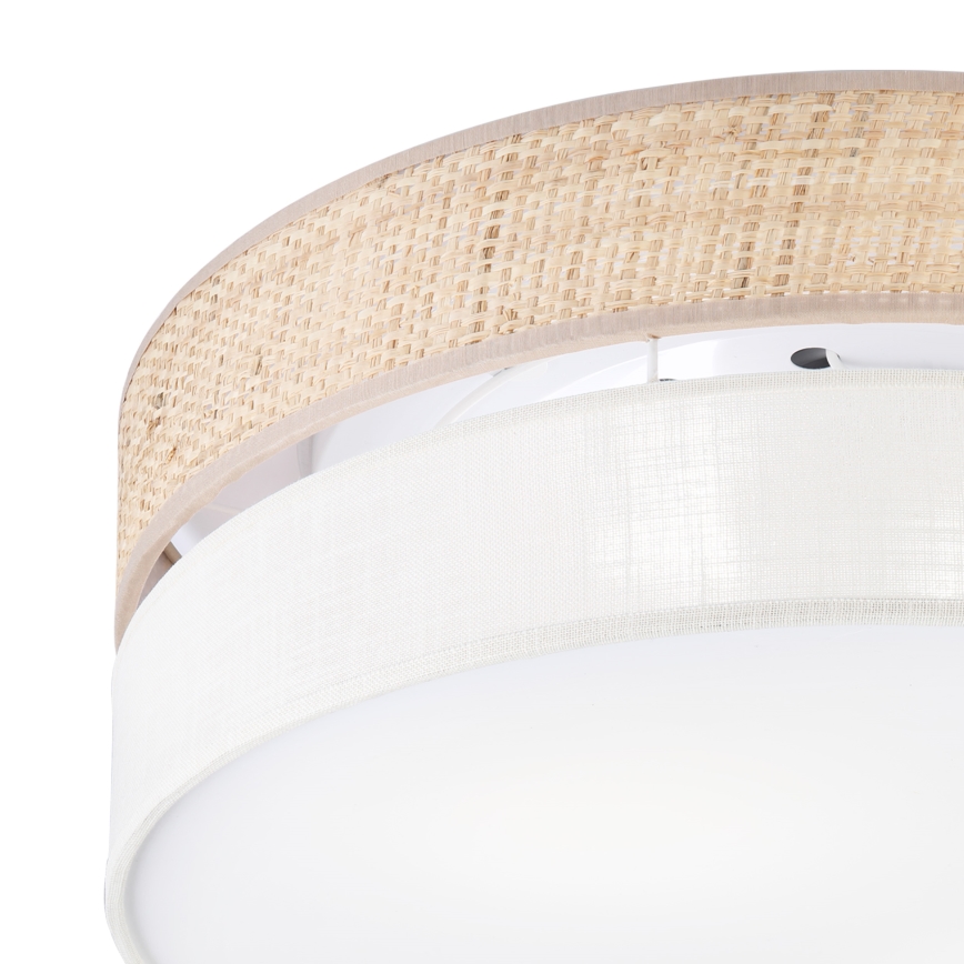 Ceiling light SIRJA BOHO 2xE27/15W/230V Ø 45 cm beige/cream