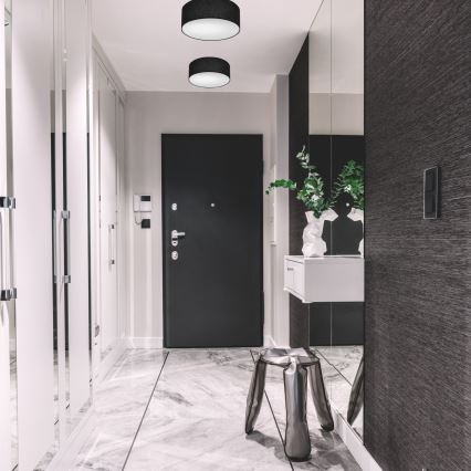 Ceiling light SIRJA DOUBLE 2xE27/15W/230V d. 35 cm black