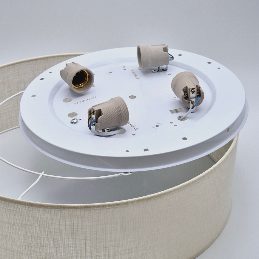 Ceiling light SIRJA DOUBLE 4xE27/15W/230V d. 45 cm creamy