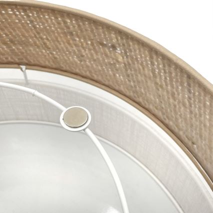 Ceiling light SIRJA DOUBLE BOHO 2xE14/15W/230V, Ø 35 cm, Beige/White