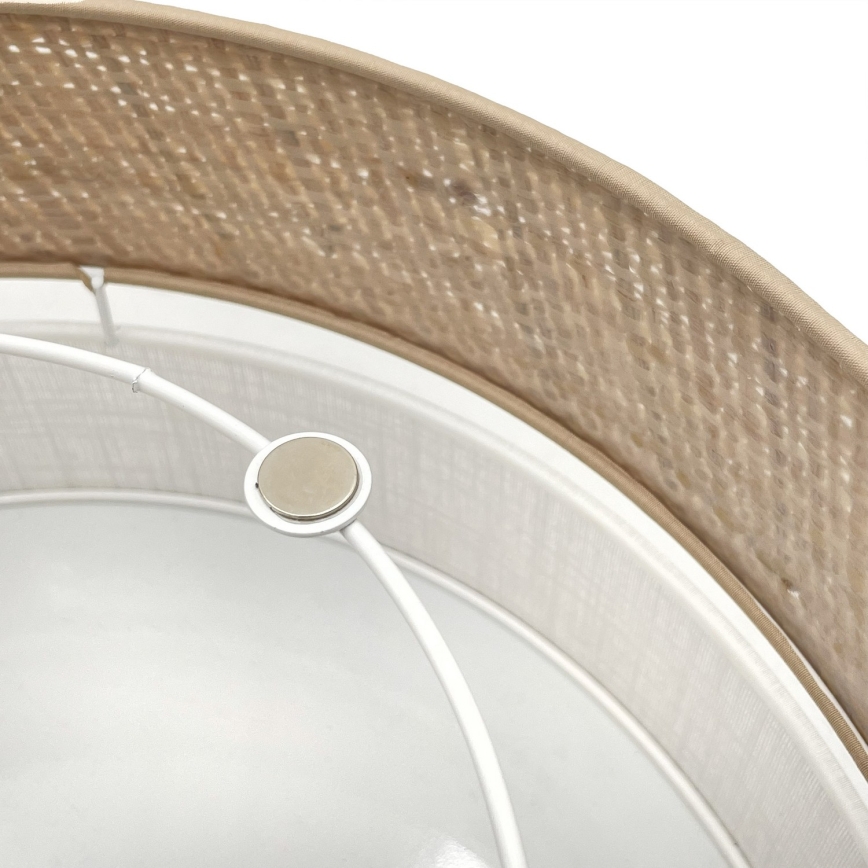 Ceiling light SIRJA DOUBLE BOHO 2xE14/15W/230V, Ø 35 cm, Beige/White