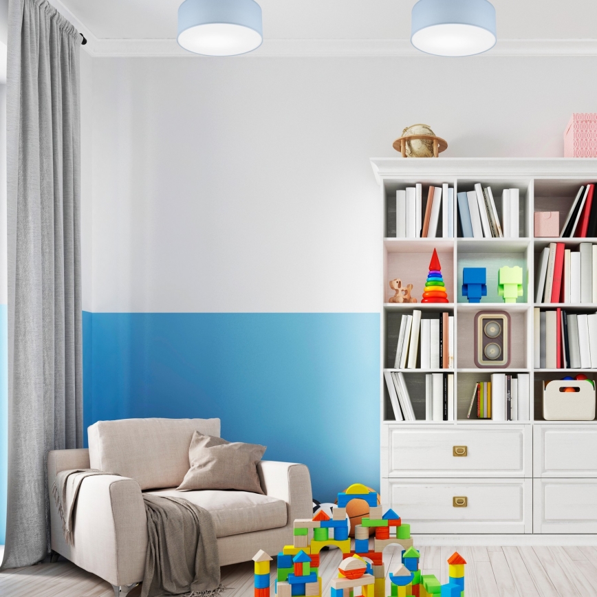 Ceiling light SIRJA PASTEL 1xE27/60W/230V d. 35 cm blue