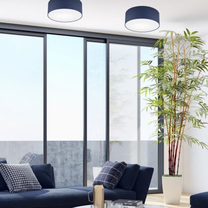 Ceiling light SIRJA PASTEL 1xE27/60W/230V d. 35 cm dark blue