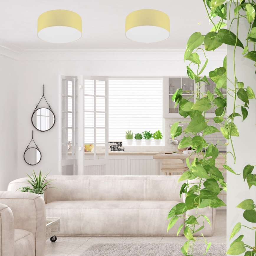 Ceiling light SIRJA PASTEL 1xE27/60W/230V d. 35 cm yellow