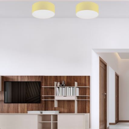 Ceiling light SIRJA PASTEL 1xE27/60W/230V d. 35 cm yellow