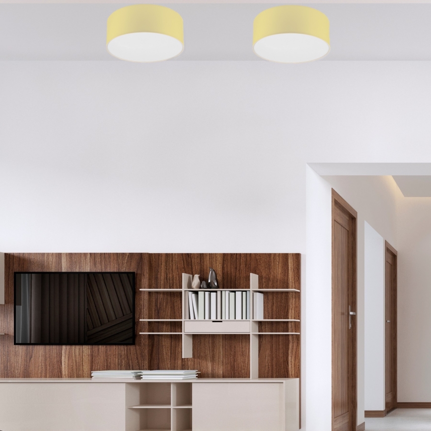Ceiling light SIRJA PASTEL 1xE27/60W/230V d. 35 cm yellow