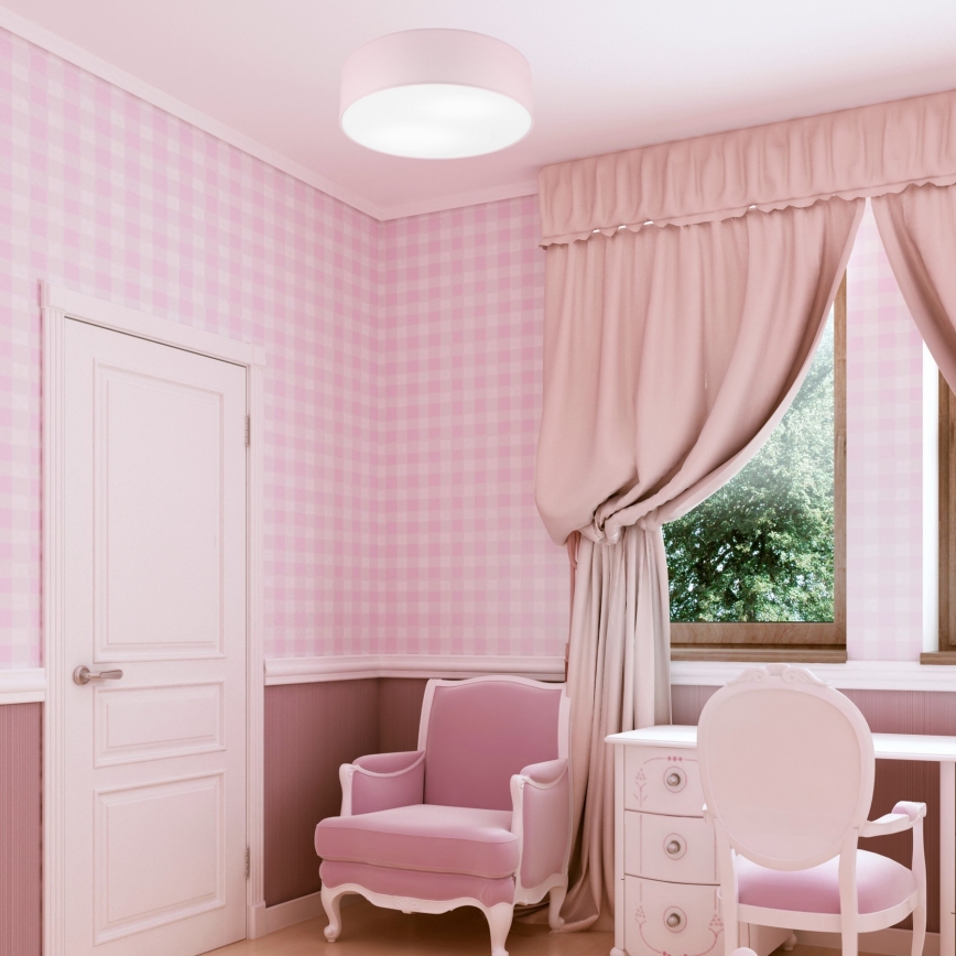 Ceiling light SIRJA PASTEL 2xE27/60W/230V d. 45 cm pink