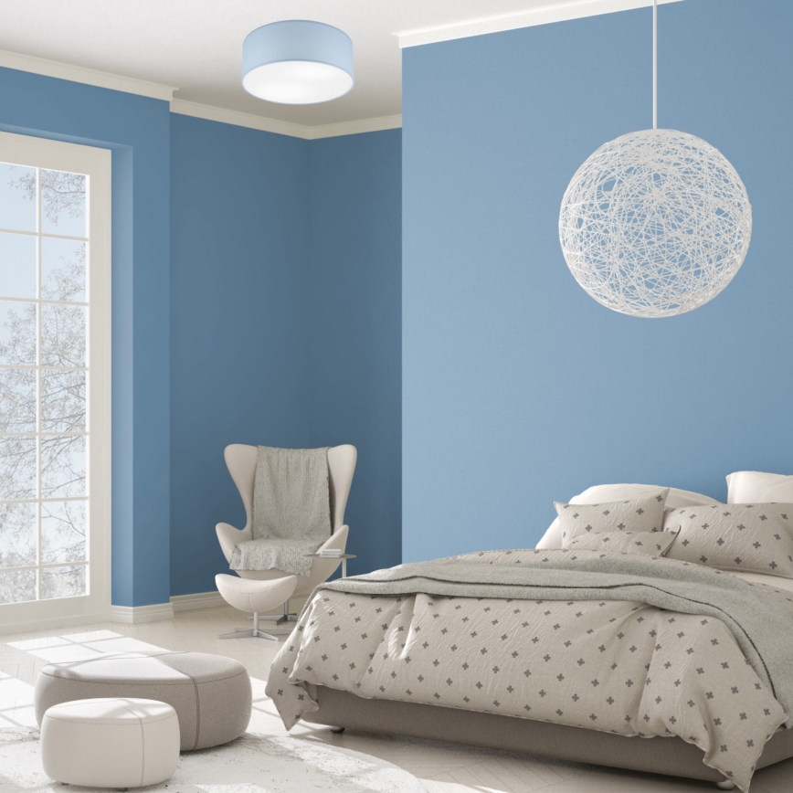 Ceiling light SIRJA PASTEL DOUBLE 2xE27/15W/230V d. 35 cm blue