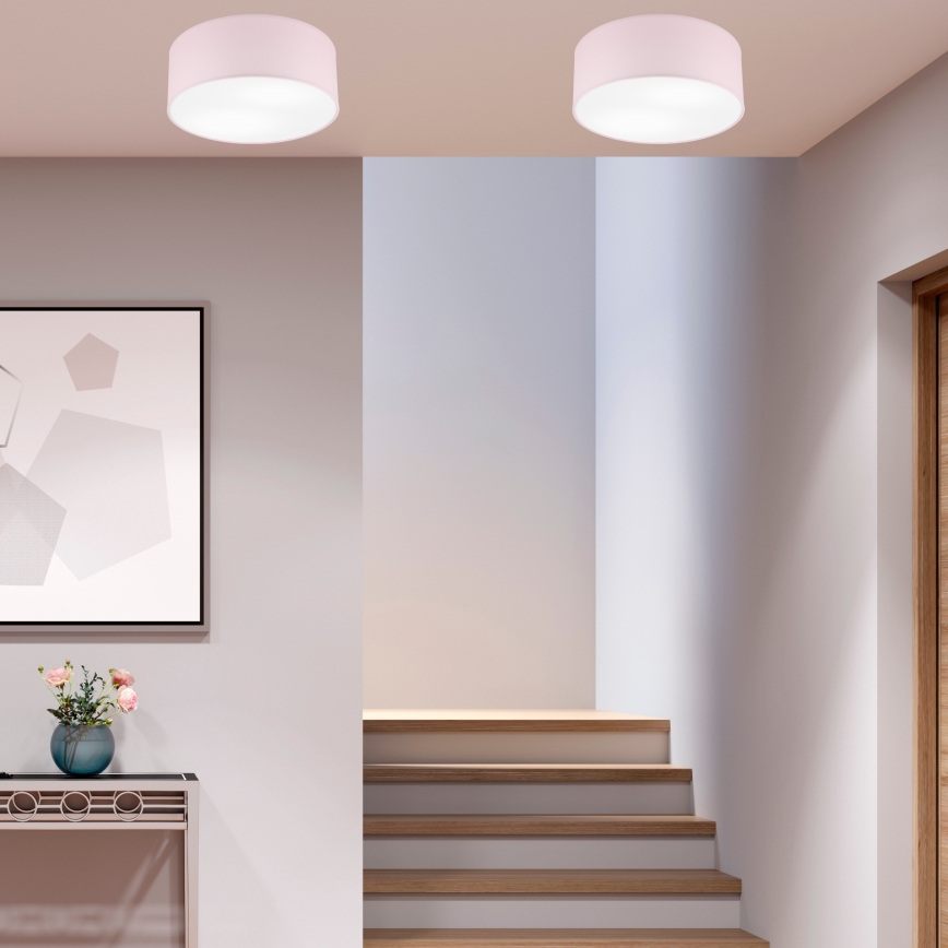 Ceiling light SIRJA PASTEL DOUBLE 2xE27/15W/230V d. 35 cm pink