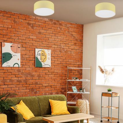Ceiling light SIRJA PASTEL DOUBLE 2xE27/15W/230V d. 35 cm yellow