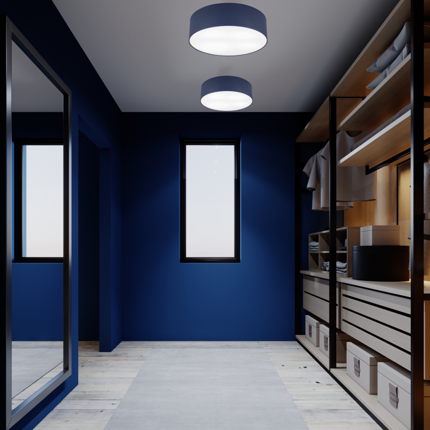 Ceiling light SIRJA PASTEL DOUBLE 4xE27/15W/230V d. 45 cm dark blue