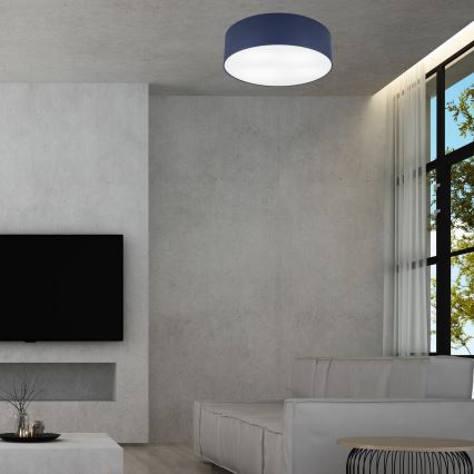 Ceiling light SIRJA PASTEL DOUBLE 4xE27/15W/230V d. 45 cm dark blue