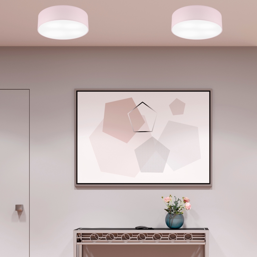 Ceiling light SIRJA PASTEL DOUBLE 4xE27/15W/230V d. 45 cm pink
