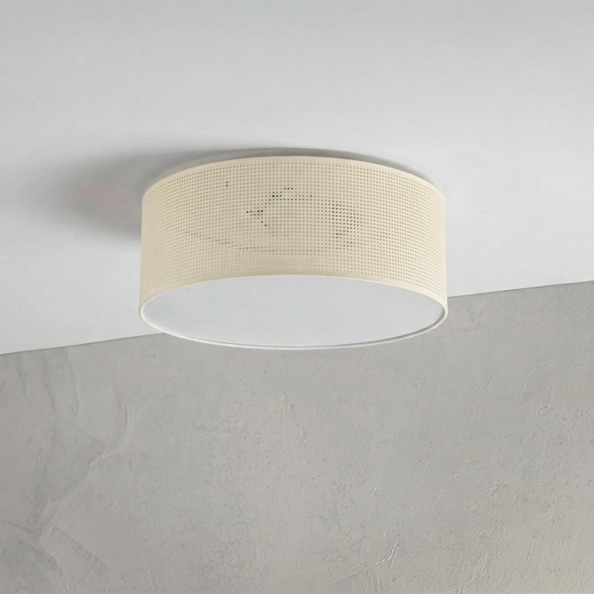 Ceiling light SIRJA PLISADO 2xE27/15W/230V Ø 35 cm cream