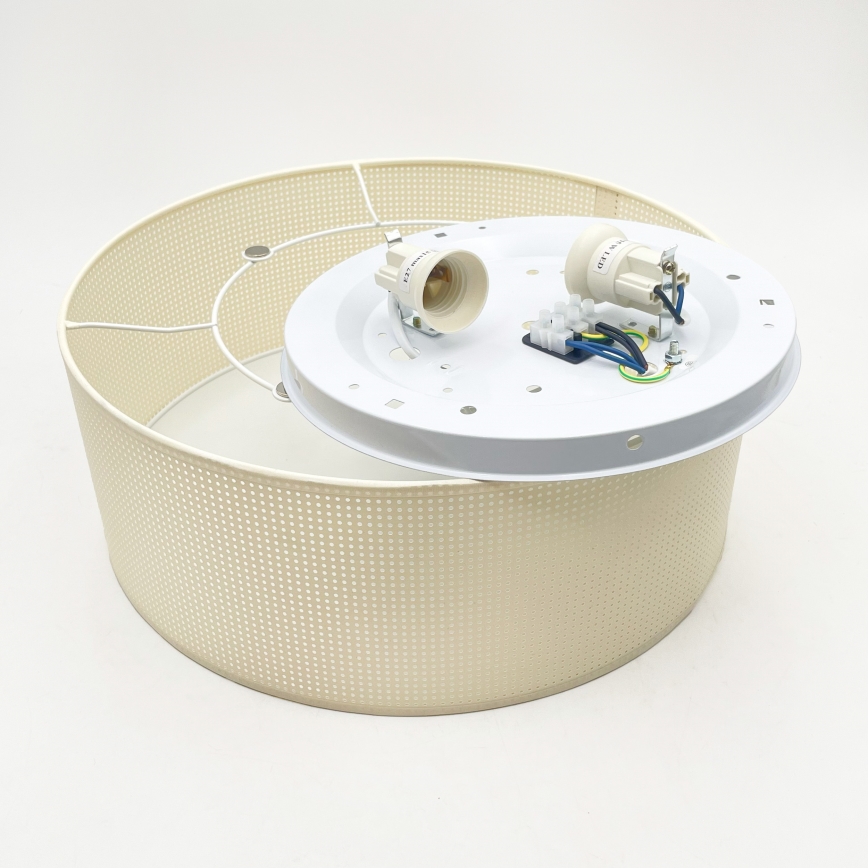 Ceiling light SIRJA PLISADO 2xE27/15W/230V Ø 35 cm cream