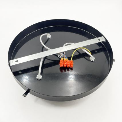 Ceiling light SIRJA PLISADO 3xE27/15W/230V dia. 35 cm black/gold