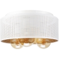 Ceiling light SIRJA PLISADO 3xE27/15W/230V Ø 35 cm white/gold