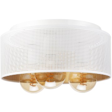 Ceiling light SIRJA PLISADO 3xE27/15W/230V Ø 35 cm white/gold