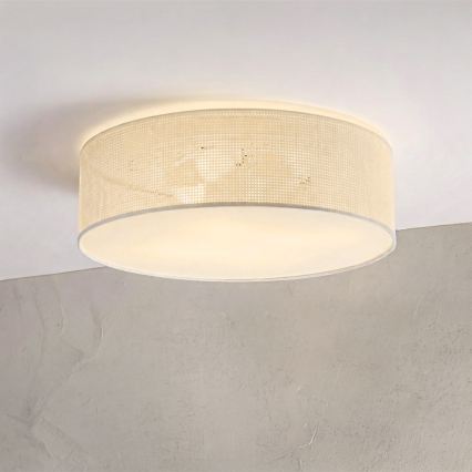 Ceiling light SIRJA PLISADO 4xE27/15W/230V Ø 45 cm cream