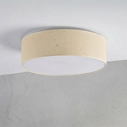 Ceiling light SIRJA PLISADO 4xE27/15W/230V Ø 45 cm cream