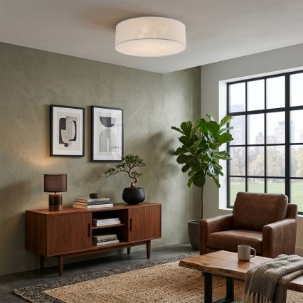 Ceiling light SIRJA PLISADO 4xE27/15W/230V Ø 45 cm White