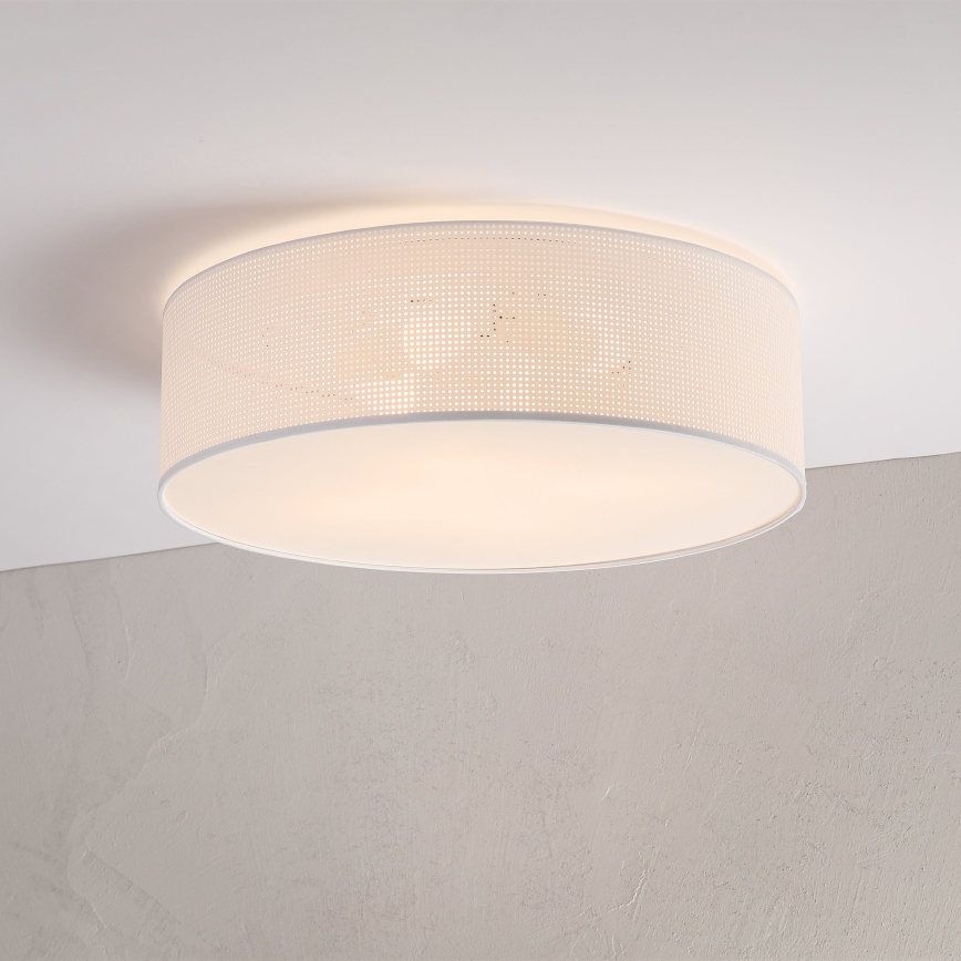 Ceiling light SIRJA PLISADO 4xE27/15W/230V Ø 45 cm White
