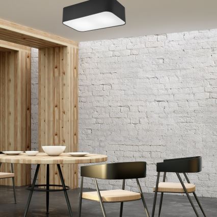 Ceiling light SIRJA SQUARE 2xE27/15W/230V black