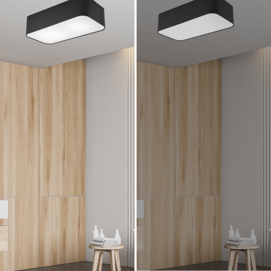 Ceiling light SIRJA SQUARE 2xE27/15W/230V black
