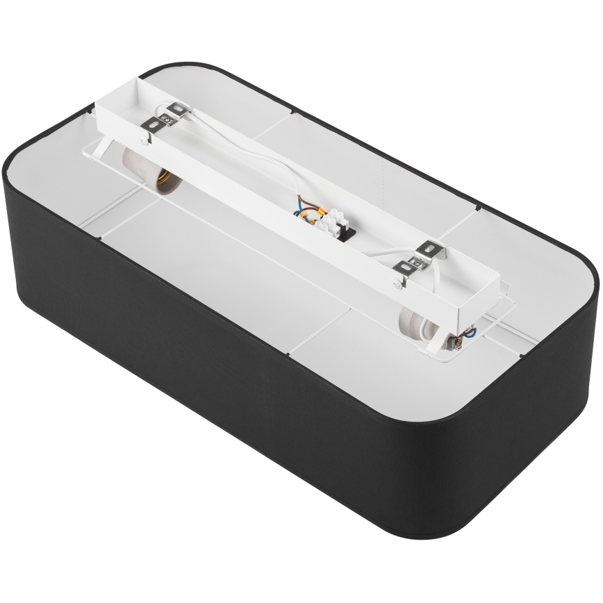 Ceiling light SIRJA SQUARE 2xE27/15W/230V black
