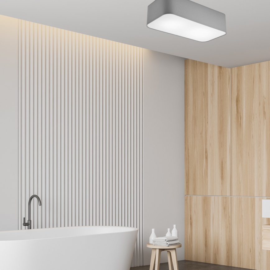 Ceiling light SIRJA SQUARE 2xE27/15W/230V grey