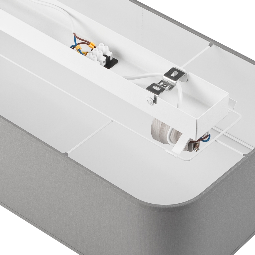 Ceiling light SIRJA SQUARE 2xE27/15W/230V grey