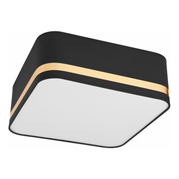 Ceiling light SIRJA SQUARE 2xE27/60W/230V 35x35 cm black