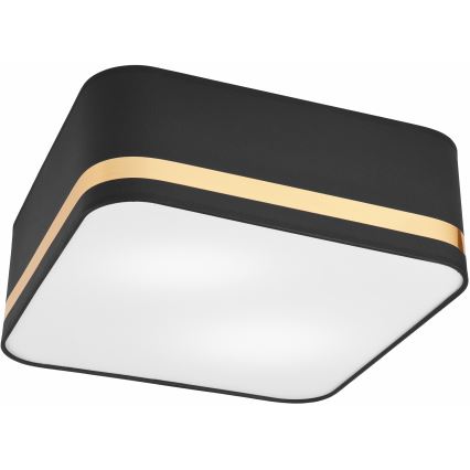 Ceiling light SIRJA SQUARE 2xE27/60W/230V 35x35 cm black