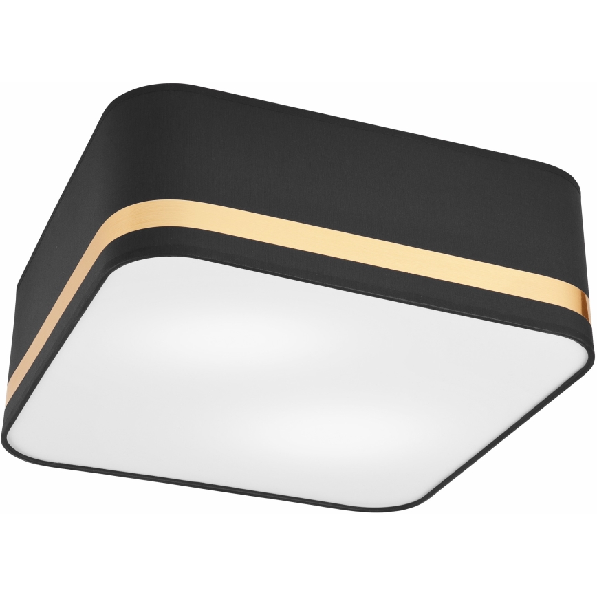 Ceiling light SIRJA SQUARE 2xE27/60W/230V 35x35 cm black