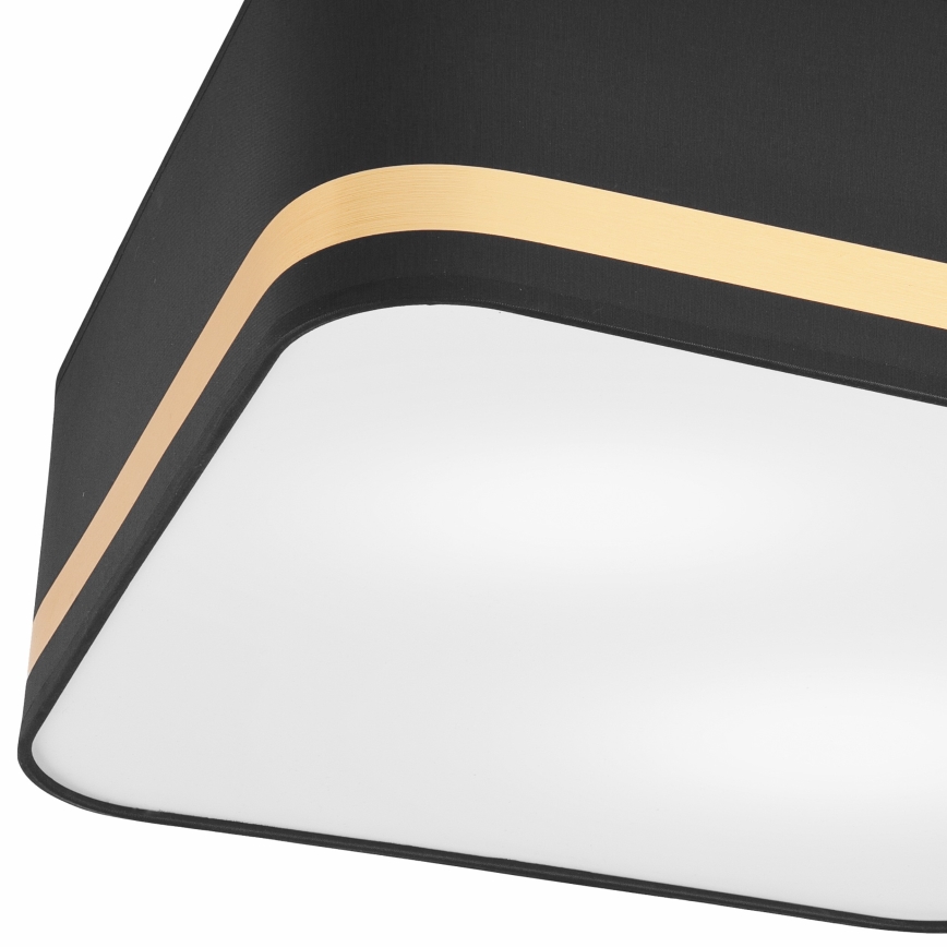 Ceiling light SIRJA SQUARE 2xE27/60W/230V 35x35 cm black