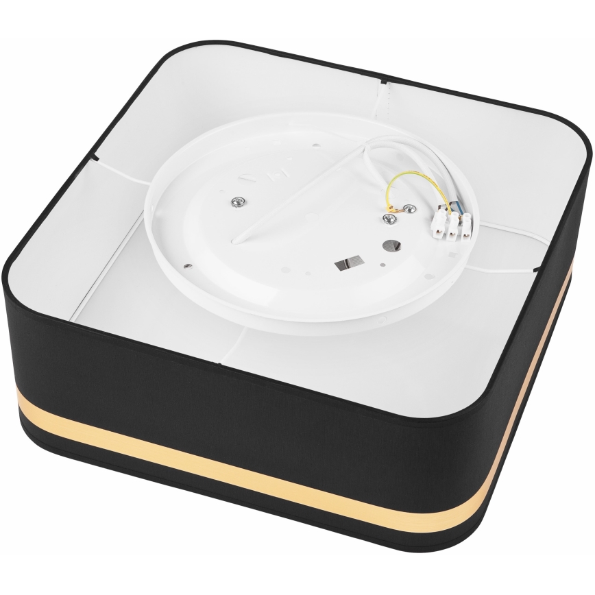 Ceiling light SIRJA SQUARE 2xE27/60W/230V 35x35 cm black