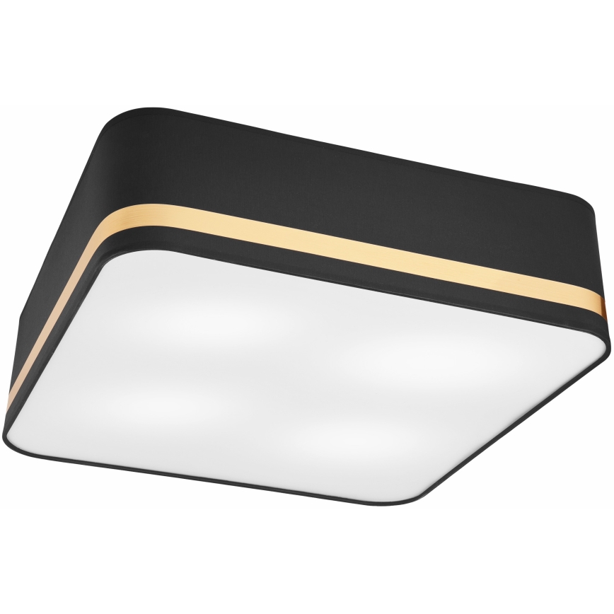 Ceiling light SIRJA SQUARE 4xE27/60W/230V 45x45 cm black