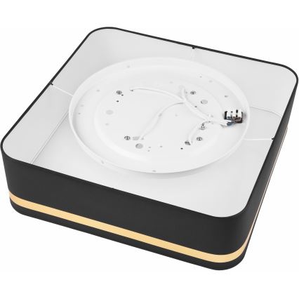 Ceiling light SIRJA SQUARE 4xE27/60W/230V 45x45 cm black