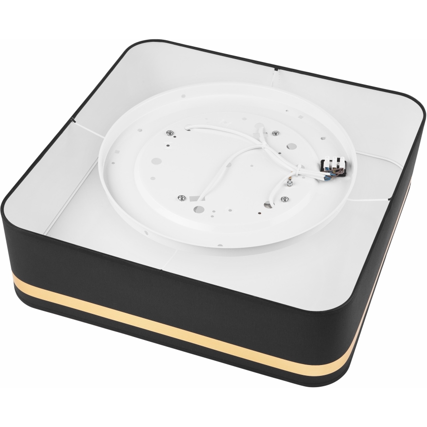 Ceiling light SIRJA SQUARE 4xE27/60W/230V 45x45 cm black