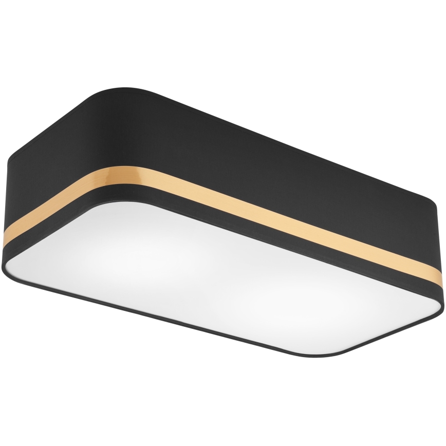 Ceiling light SIRJA SQUARE STRIPE 2xE27/15W/230V black/gold