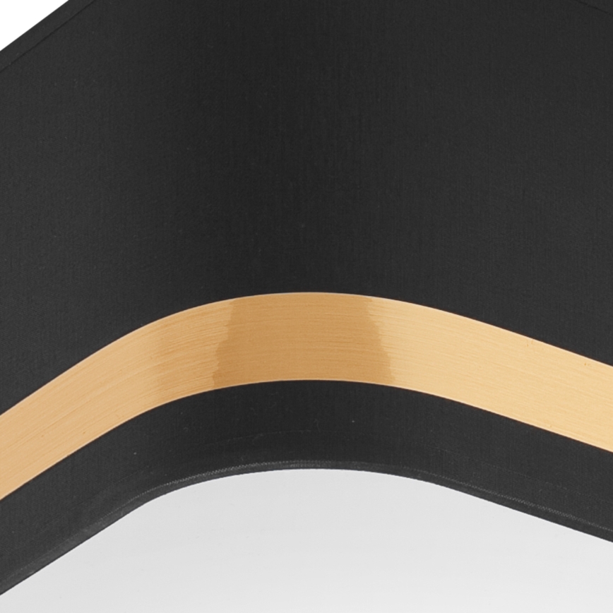 Ceiling light SIRJA SQUARE STRIPE 2xE27/15W/230V black/gold