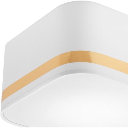 Ceiling light SIRJA SQUARE STRIPE 2xE27/15W/230V white/gold