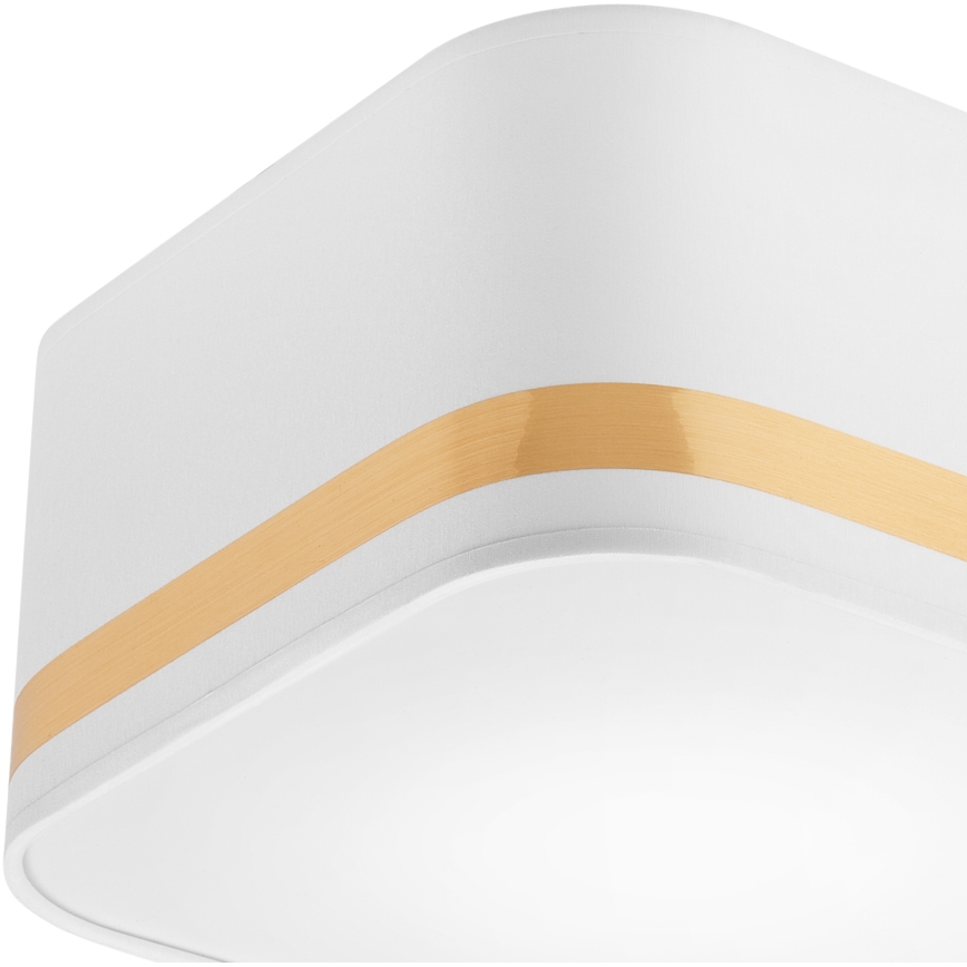 Ceiling light SIRJA SQUARE STRIPE 2xE27/15W/230V white/gold