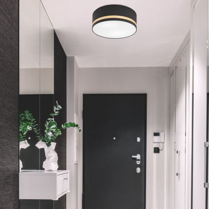 Ceiling light SIRJA STRIPE 2xE27/15W/230V d. 35 cm black